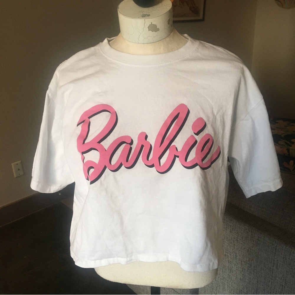 Barbie cropped t shirt